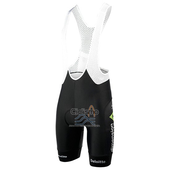 Dimension Data Ropa Ciclismo Culotte Corto 2017 Mangas Cortas Verde y Negro